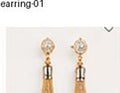 Blue Gem Drop Earrings